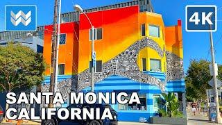 [4K] Main Street Santa Monica / Venice, California - Walking Tour & Travel Guide  Binaural Sound