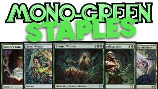 Which Staples Do I Put In My Mono-Green Commander Decks | Templates