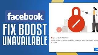 How To Fix Boost Unavailable On Facebook Page (2023) Easy Tutorial