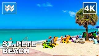 [4K] St Pete Beach, Florida #1 BEST BEACH in the U.S. in 2021 | Walking Tour & Vacation Travel Guide