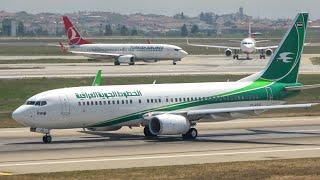 (4K) Plane spotting at Istanbul - Iraqi airways planes in action! A330, A321, A320, and 737