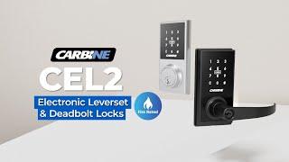 Carbine CEL2 Series of Electronic Leverset & Deadbolt Locks - Standalone and Bluetooth Models