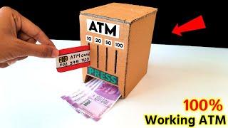 How to make a Simple ATM machine | Card board easy atm machine | Mini working Atm | easy projects