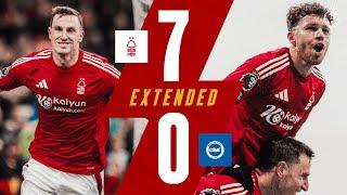 Chris Wood HAT-TRICK!  | Forest 7-0 Brighton & Hove Albion | Extended Premier League Highlights