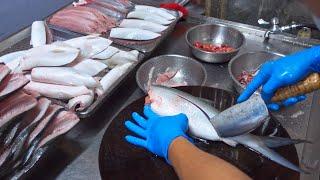 Amazing skill！The amazing speed of a milkfish-cutting MASTER - Taiwan Food