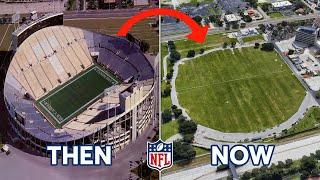 Demolished NFL Stadiums Then and Now