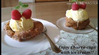 How to make Churro Ice Cream Bowl | Homemade Food by Tania