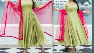 Umbrella frock and plazo dress cutting and stiching / designer kurti