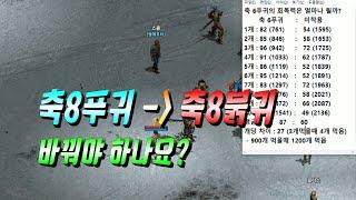 축 8푸귀를 축 8붉귀로 악세사리 교환권을 사용하여 바꿔야 하나요? 리니지 리마스터 Lineage Remastered