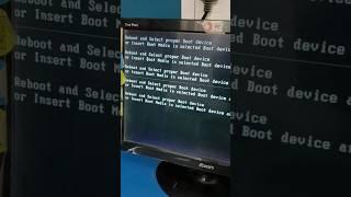 reboot and select proper boot device  #pc #shorts #foryou #ytshorts