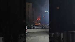 Fire erupts following Iran’s strike on Tel Aviv