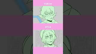 Same characters different font #animation #avatarthelastairbender #atla #zukka #voltron #klance