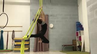 Aerial silks tutorial for amateurs//Воздушные полотна для новичков