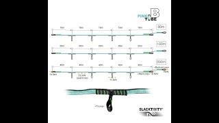 Slackline-Manual: SLACKTIVITY pinkTube / redTube Type B with T-Loops