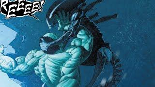 The Hulk fights a Xenomorph | Aliens vs Avengers #1 review