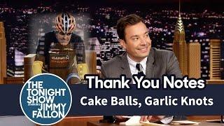 Thank You Notes: Cake Balls, Garlic Knots