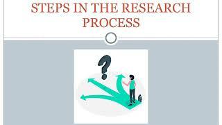 Steps in the research process