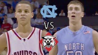 Full Game: Stephen Curry and Davidson vs #1 North Carolina | Nov 14, 2007