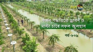 Deepto Krishi/দীপ্ত কৃষি- সর্জন পদ্ধতিতে ড্রাগন ও মাল্টা চাষে সফল জুলহাস  | নাটোর | deepto tv