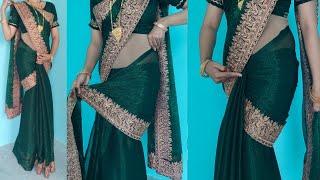 Bollywood style saree draping tutorial | step by step new style saree draping perfectly