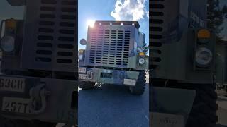 Driving the M1070 Oshkosh 8x8 heavy haul tractor truck 