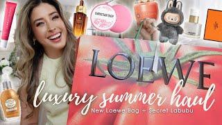 LUXURY SUMMER HAUL UNBOXING: New LOEWE Bag, SECRET LABUBU, New in Beauty from HERMES, DIOR, GUERLAIN