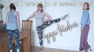 What I ACTUALLY wear in a week as a YOGA TEACHER