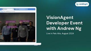 VisionAgent in Action | Live Developer Event with Andrew Ng