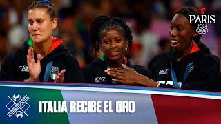 Italia recibe su primera medalla de oro en Voleibol femenino | Juegos Olímpicos París 2024