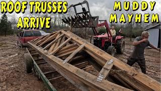 NEW BEGINNINGS tiny house, homesteading, off-grid, cabin build, DIY, HOW TO, sawmill, tractor