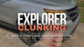 Explorer Shock Strut and Sway Bar End Link Replacement to Fix Clunking