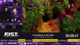 Crash Bandicoot: N. Sane Trilogy [Any% (Full Trilogy)] by murcaz - #ESAWinter22