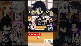  Hashira React To Giyuu Angst // Part-2 //Gacha // Demon slayer // sad //