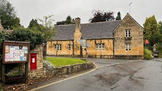 Rainy Morning Walk in the COTSWOLDS - English Countryside Village