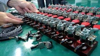 The process of making earphones by an engineer with 40 years of experience. Korean earbuds factory