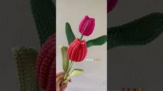 Crochet idea / crochet tulips #crochet #handmade #diy #shorts