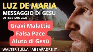 MESSAGGIO DI GESÙ CRISTO A LUZ DE MARIA 20 FEBBRAIO 2025 - SPIEGAZIONE DI WALTER SULLA FALSA PACE