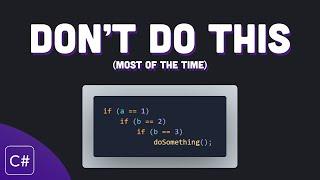 Why you should avoid many else statements | C# Tip 3