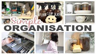 7 ORGANIZATION IDEAS FOR YOUR HOME - Kitchen, cleaning supplies, cabinets, drawers and more!!!!