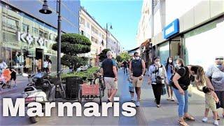 Walking in Marmaris’ city center around the Grand Bazar