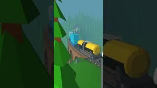 TrainWorks Train Simulation Game | Freight Train Passing On a Bridge | #shorts