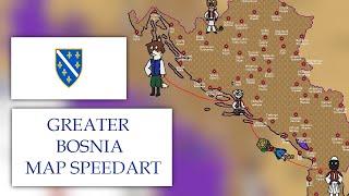 Greater Bosnia map speedart