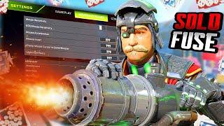 SOLO INSANE FUSE 20 KILLS & 4000 DAMAGE - MY SETTINGS (Apex Legends Gameplay)