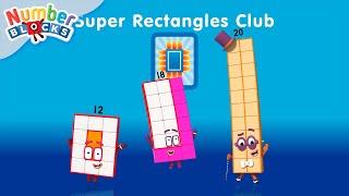 Super Rectangles Club 🟥 | Learn to count - Numberblocks Full Episodes | Maths for Kids