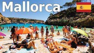 Mallorca, Spain 4K - Walking Tour of 5 Top-Rated Beaches - 2024