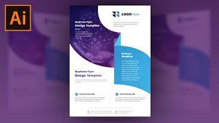 Professional Corporate Flyer Design in Adobe Illustrator