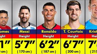 Famous Football Players REAL HEIGHT Revealed !