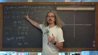 Equation of Parallel & Perpendicular Lines given Point & Line