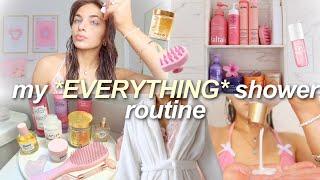 MY EVERYTHING SHOWER ROUTINE 🫧 haircare, skincare, & hygiene essentials