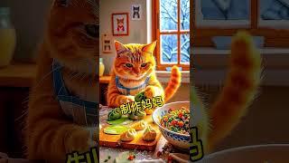 China Cat making momos? Purr-fectly delicious! #CatChef #MomoLover #FoodieFeline #CookingWithCat